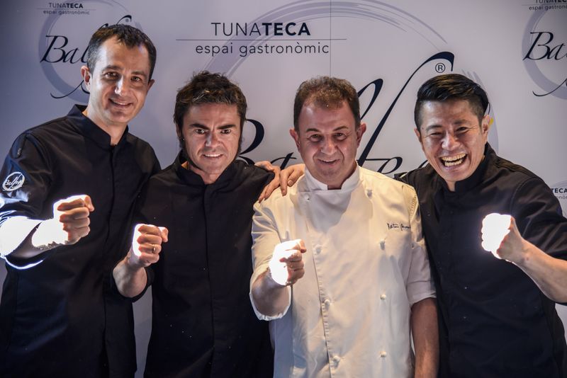 Pere Lladó, Marc Miró, Martín Berasategui y Hideki Matsuhisa